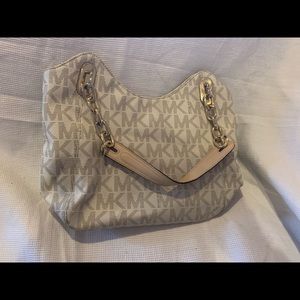 MICHAEL KORS classic monogrammed leather tote bag